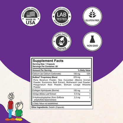 Nubest Tall Height Supplement - 60 Capsules