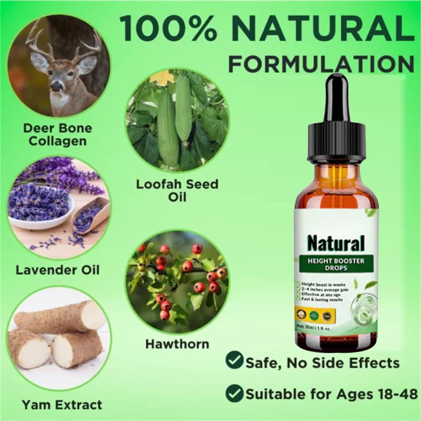 Natural Height Booster Drops