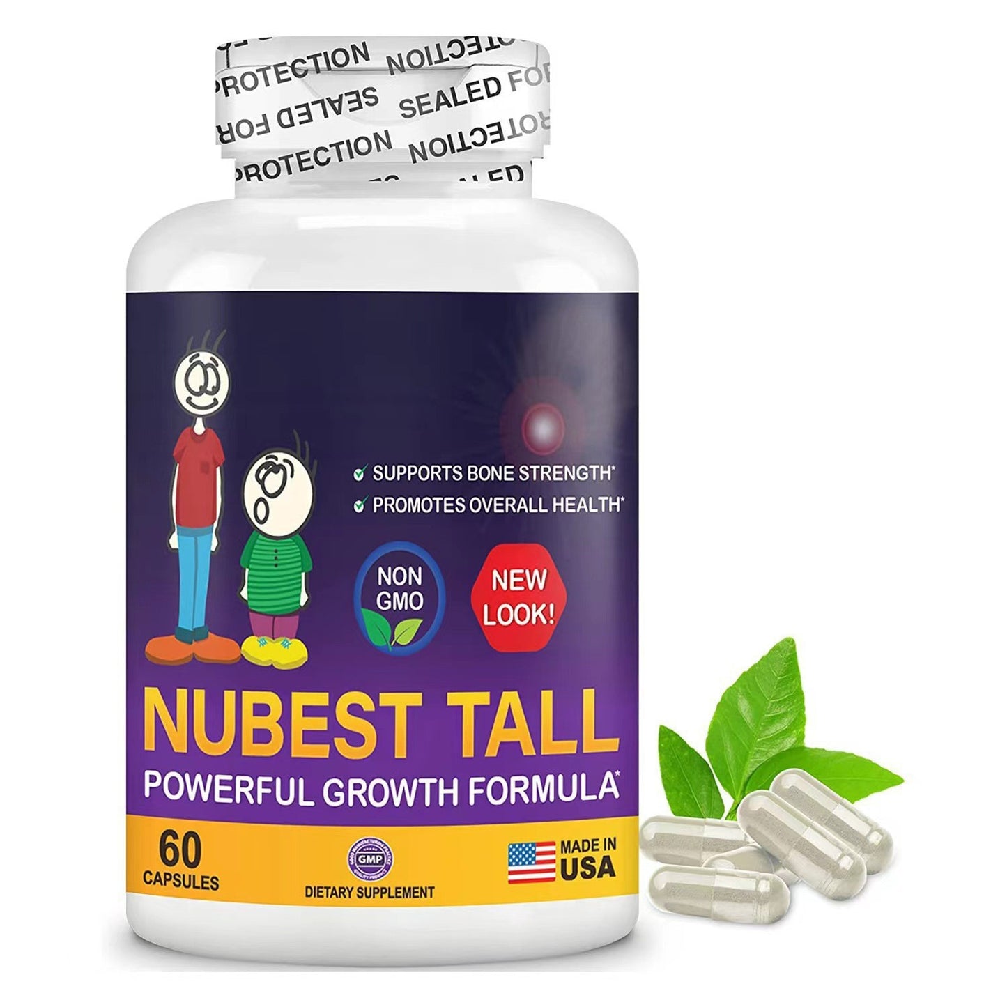 Nubest Tall Height Supplement - 60 Capsules